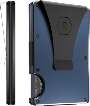 The Ridge Wallet for Men - Slim Minimalist Compact Wallet and Card Holder. RFID Protected Front Pocket Wallets
