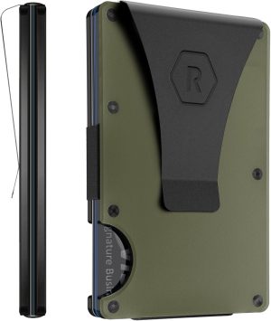 The Ridge Wallet for Men - Slim Minimalist Compact Wallet and Card Holder. RFID Protected Front Pocket Wallets for Men