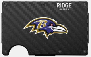 Ridge Wallet - Baltimore Ravens - Carbon Fiber 3k