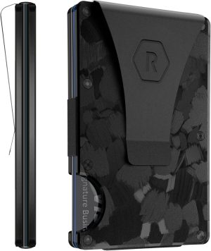 The Ridge Wallet for Men - Slim Minimalist Compact Wallet and Card Holder. RFID Protected Front