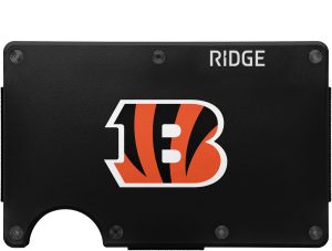 The Ridge NFL Wallets - Cincinnati Bengals - Slim Wallet. Card Holder. Carry up to 12 Cards RFID Safe. Blocks Chip Readers. Minimalist Wallet With Cash Strap & Extra Money Clip