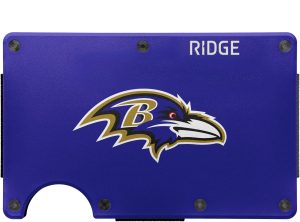 The Ridge NFL Wallet - Baltimore Ravens - Slim Wallet. Card Holder.