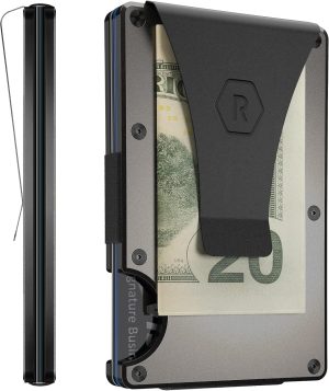 The Ridge Wallet for Men - Slim Minimalist Compact Wallet and Card Holder.