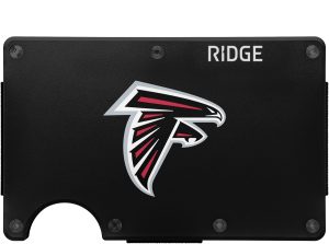 The Ridge NFL Wallet - Atlanta Falcons - Slim Wallet. Card Holder. Carry up to 12 Cards RFID Safe. Blocks Chip Readers.