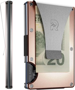 The Ridge Wallet for Men - Slim Minimalist Compact Wallet and Card Holder.